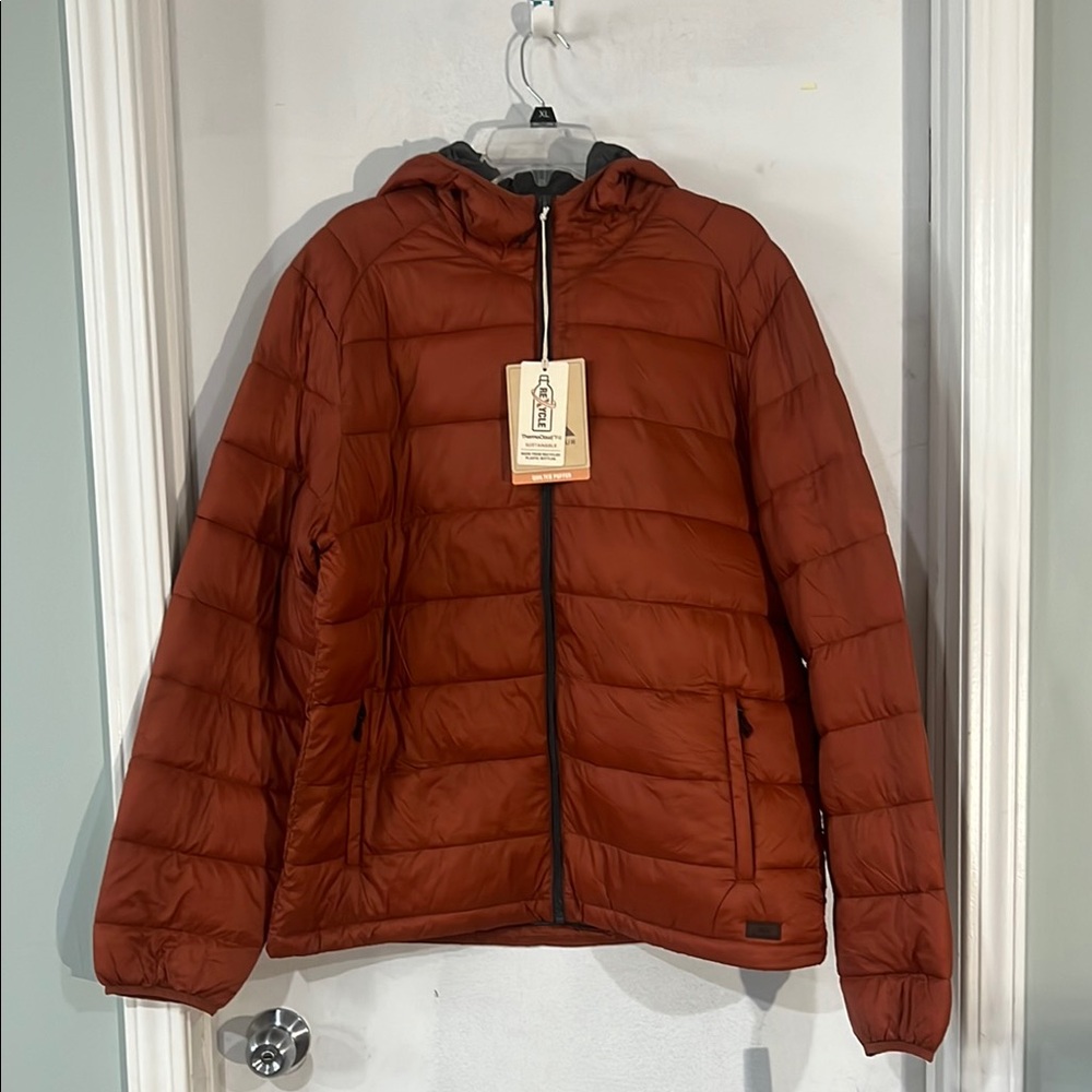 ZeroXposur Quilted Puffer Jacket in Rust